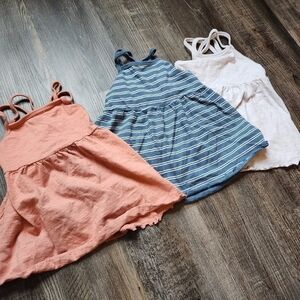 3 Baby Girl Dresses Organic